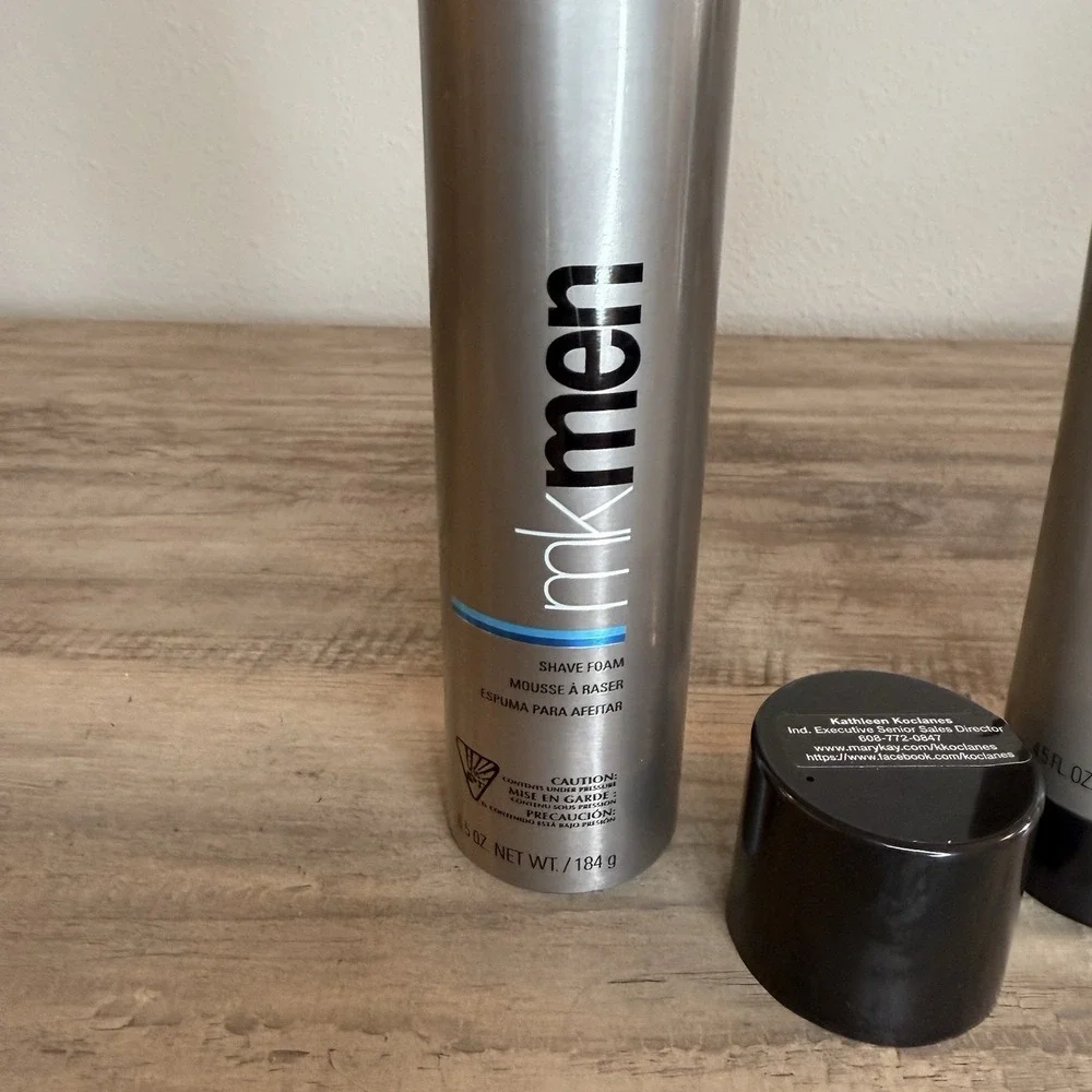 New Mary Kay MK Men Shave Foam 6.5Oz & Daily Facial Wash 4.7 Oz Set Discontinued